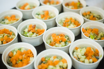 Coffee break prepare for serve guests attending seminar during break time in meeting room
