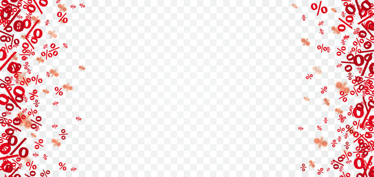 Red Percents Transparent Header Centre
