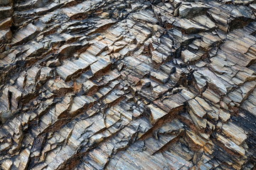 stone wall texture photo ,  White  stone and red stone background.