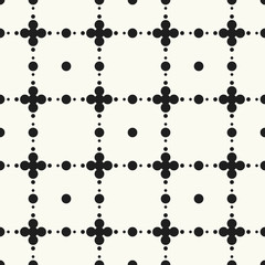 Seamless pattern halftone design. Modern textile print with dots. Vector fashion background. Grid of circles.