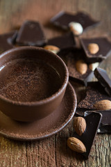 Hot chocolate and chocolate bars