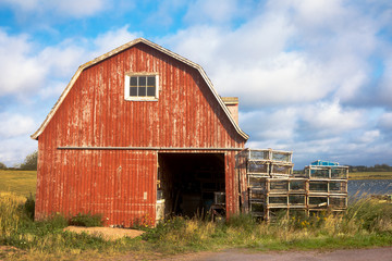 Old lobster barn on Prince Edward Island