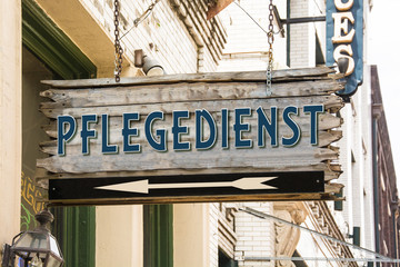 Schild 279 - Pflegedienst