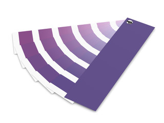 Fototapeta na wymiar 3d render of ultraviolet color palette guide