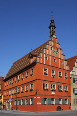 Fototapeta na wymiar Dinkelsbühl, Bayern, Gustav-Adolf-Haus, Deutschland