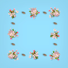 Floral Top View Background