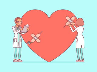 Heart treatment by doctors