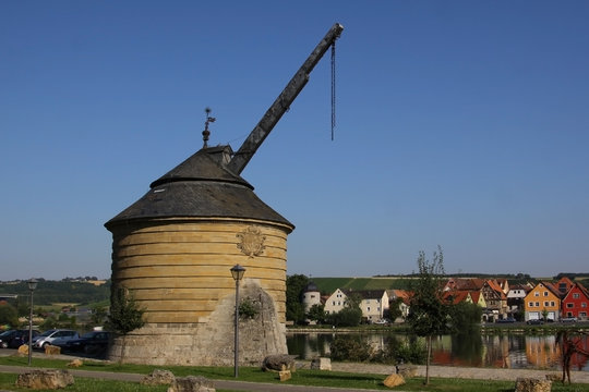 Marktbreit, Bayern, Alter Kranen, Deutschland