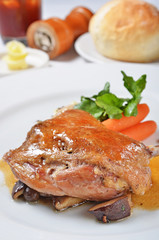 Traditional French dish - Duck confit