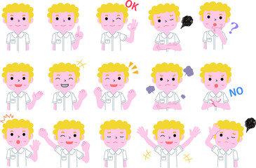 Blonde and white skin international student