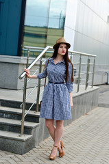 Obraz premium beautiful girl in a dress
