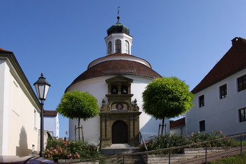 Obraz premium Wallerstein, Bayern, Kapelle am Berg, Deutschland