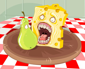 Cheese with Pear