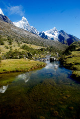 Fototapeta na wymiar Landscape in Huayhuash