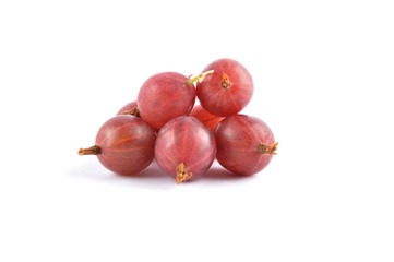 Stachelbeeren  auf weiss