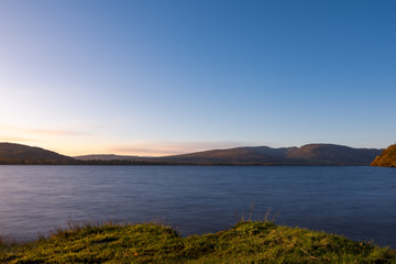 Obraz premium Loch Lomond sunset exposure stack