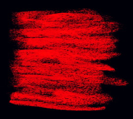 Schwarzer Hintergrund roten Kreidestreifen