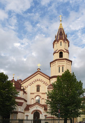 Fototapeta na wymiar St. Nicholas church in Vilnius