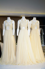exhibition of wedding dresses