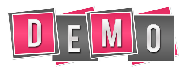 Demo Pink Grey Blocks 