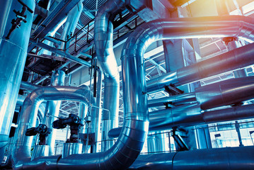 Industrial zone, Steel pipelines and cables