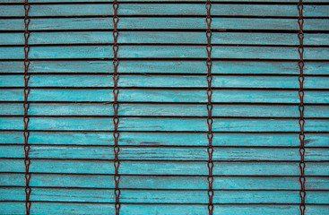 Texture of an old blue blind