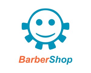 Minimal abstract emblem template. Hairdress saloon badge