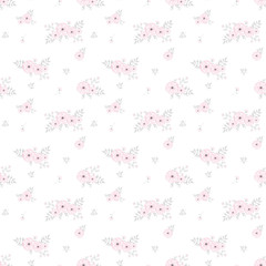 Fashionable pattern in small flowers. Floral seamless background for textiles, fabrics, covers, wallpapers, print, gift wrapping and scrapbooking. Raster copy.