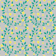 Fashionable pattern in small flowers. Floral seamless background for textiles, fabrics, covers, wallpapers, print, gift wrapping and scrapbooking. Raster copy.