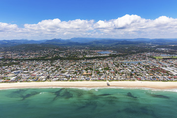 Sunny view of Palm Beach on the Gold Coast