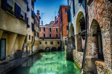 Tratto del canale dei Buranelli a Treviso (Veneto)
