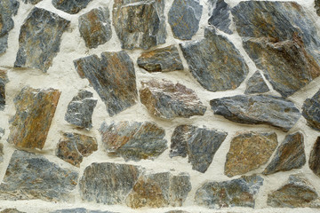 Natural rustic stone wall