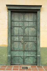 Colombian colonial wooden door