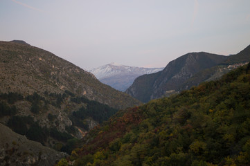 Mountain and Forest Landscape seen from Prizren Fortress, Kosovo