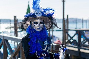 Obraz na płótnie Canvas Typical colorful mask from the Venice carnival
