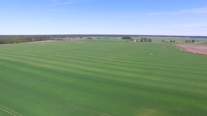 areal view of fields 