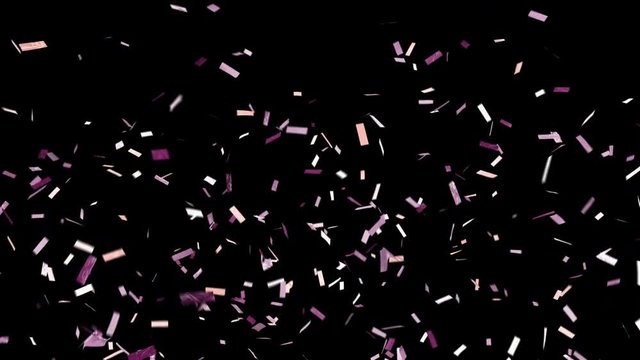 Modern jewel toned confetti with alpha channel. Loopable. With transparency so you can put this confetti over top of anything. On trend rose gold, millennial pink, and jeweled tones. Fresh and current