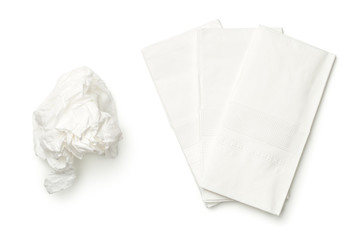 Tissues Isolated on White Background