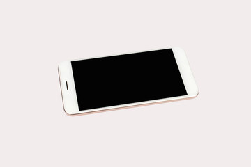 White isolated smart phone