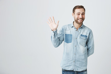 Positive human emotions, facial expressions, feelings, attitude and reaction. Friendly-looking...