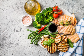 Healthy grill food