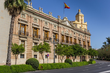 Capitana General building at the Tetuan square in Valencia