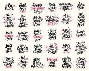Love hand drawn quotes collection