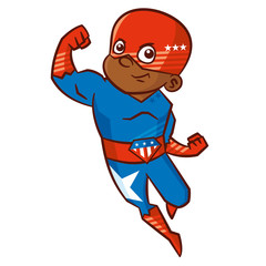 Superhero boy Cartoon character