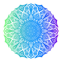 Flower mandala. Vintage decorative elements.