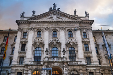 Fototapeta na wymiar Palace of Justice (Justizpalast) in Munich, Bavaria, Germany