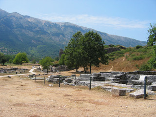 Fototapeta na wymiar The oracle shrine at Dodona Epirus region Greece