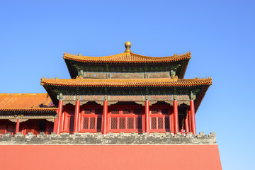 Fototapeta premium The Palace Museum (Forbidden City). Located in Beijing, China.