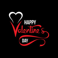happy valentine's day greeting design