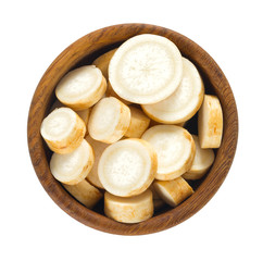 parsnip isolated on white